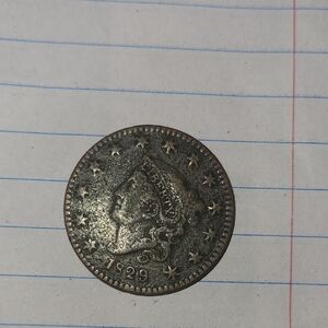 1929 Vintage Coin One Cent Large United States